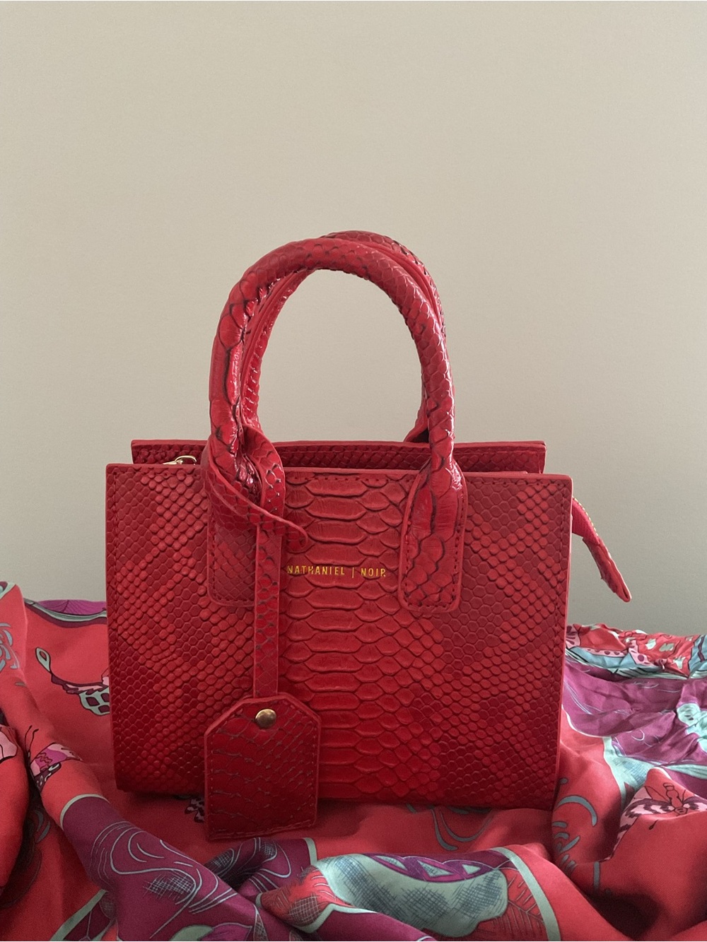 Mini Red Python Handbag by Nathaniel Noir - Picture 3 of 5